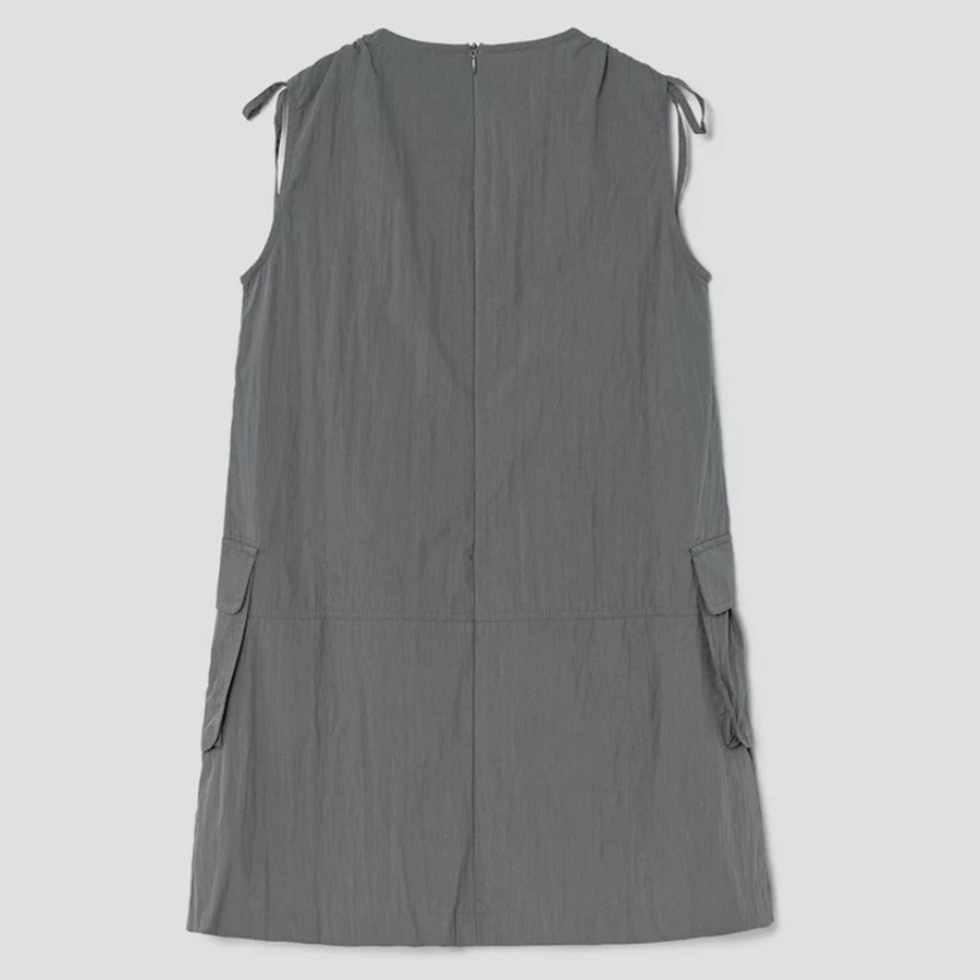 8 seconds Ribbon Mini Dress — Ash