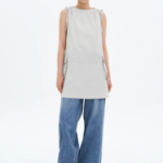 8 seconds Ribbon Mini Dress — Light Gray