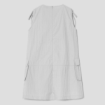 8 seconds Ribbon Mini Dress — Light Gray