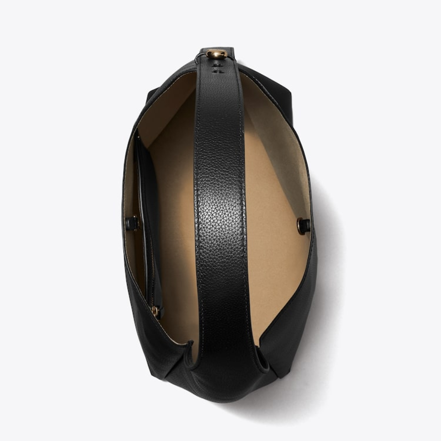 TORY BURCH Romy Hobo Bag – Black