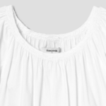 8 seconds Cotton Short Sleeve Long Dress — White