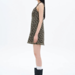 8 seconds Print Sleeveless Mini Dress — Black