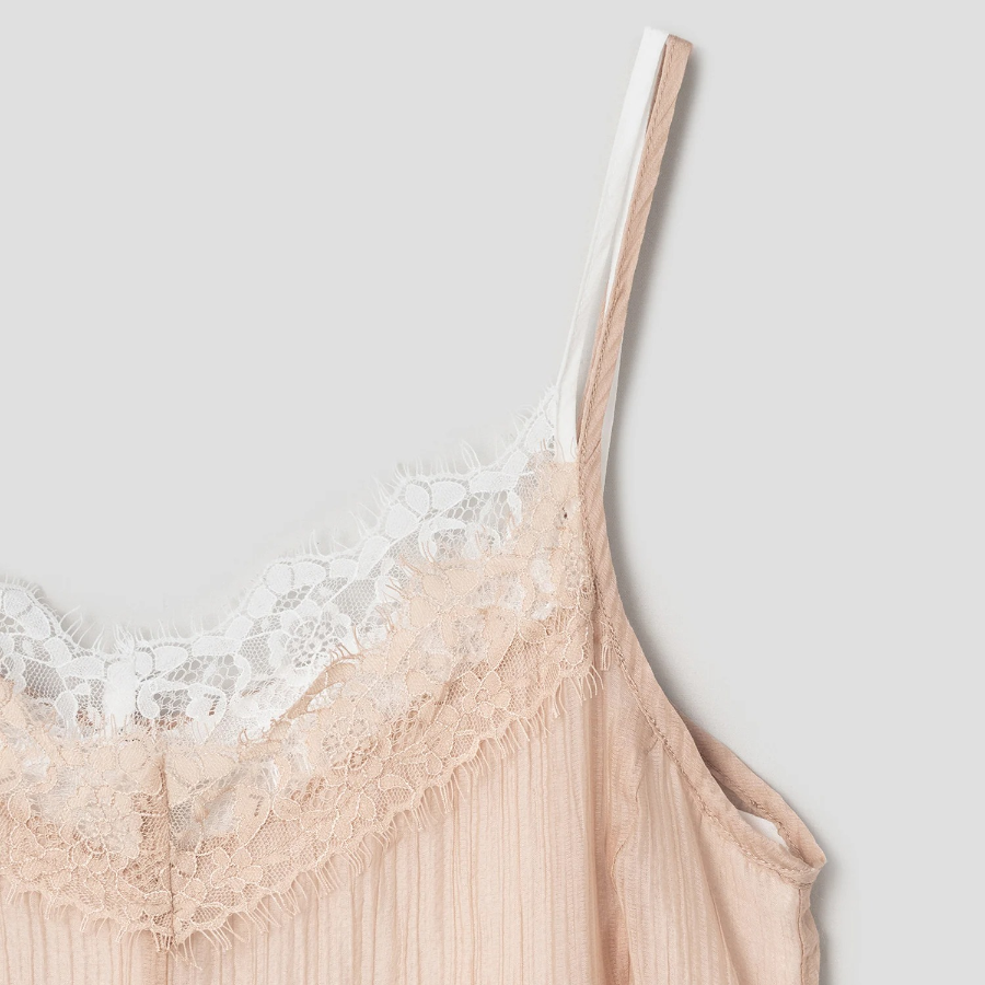 8 seconds Lace Patch Dress — Light Pink