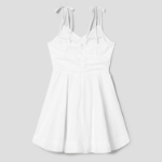 8 seconds Cotton Sleeveless Mini Dress — White