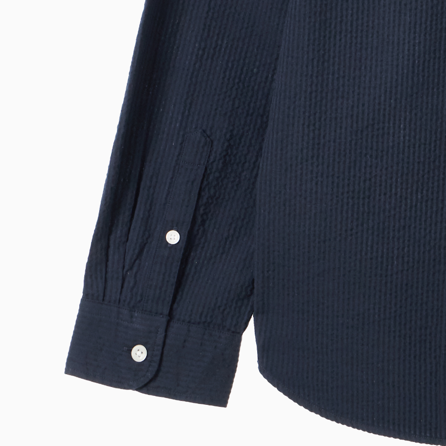 TOMMY HILFIGER [Official Headquarters] [Asian Fit] Seersucker Solid Shirt (T12F1WSH130MT2DW5)