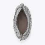 TORY BURCH Fleming Woven Mini Hobo Bag – Silver