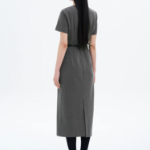 8 seconds Belted Blended Dress — Dark Gray