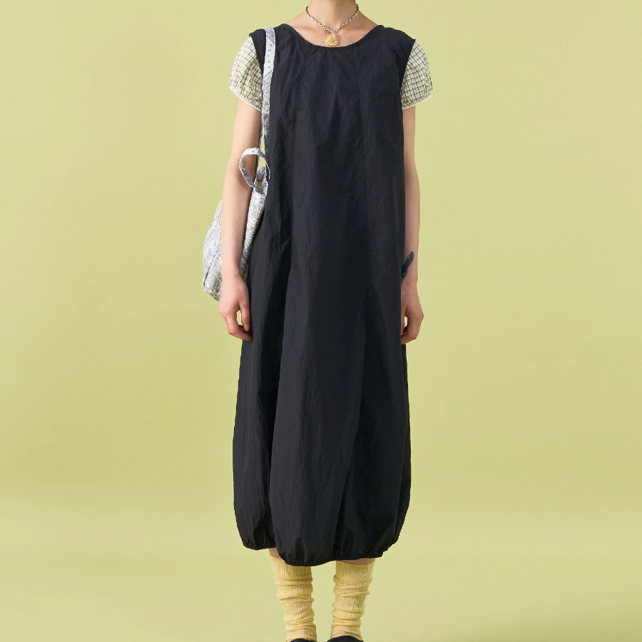 8 seconds Volume Long Dress — Black