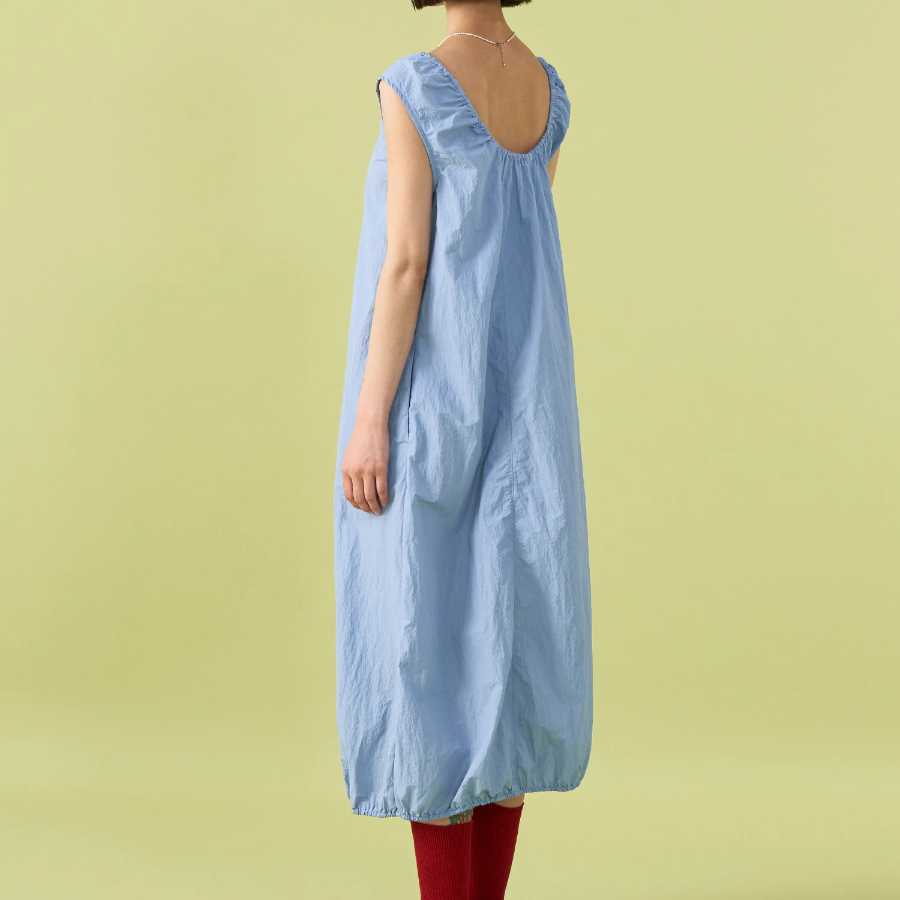 8 seconds Volume Long Dress — Sky Blue
