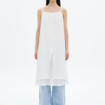 8 seconds Sleeveless Layered Dress — White
