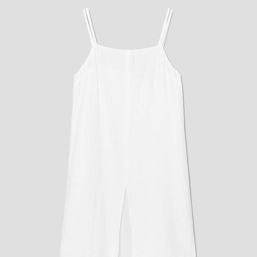 8 seconds Sleeveless Layered Dress — White