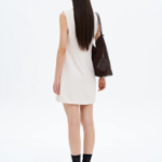 8 seconds Sleeveless Square Neck Mini Dress — Ivory