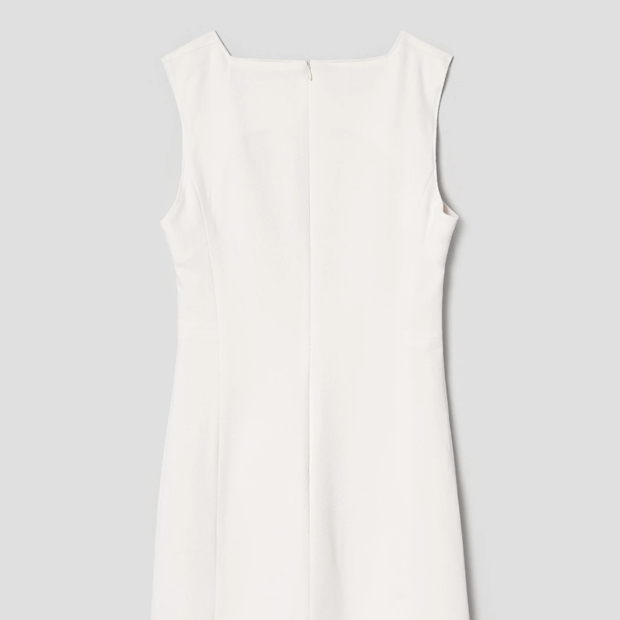 8 seconds Sleeveless Square Neck Mini Dress — Ivory