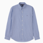 TOMMY HILFIGER [Official Headquarters] [Asian Fit] Poplin Stripe Shirt (T12F1WSH100MT20A5)