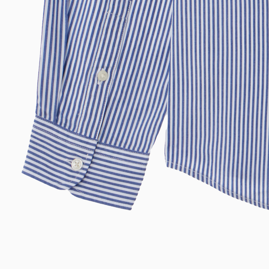 TOMMY HILFIGER [Official Headquarters] [Asian Fit] Poplin Stripe Shirt (T12F1WSH100MT20A5)