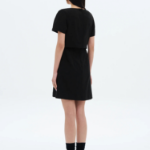 8 seconds Mini Short Sleeve Dress — Black