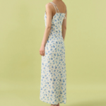 8 seconds Sleeveless Pattern Print Dress — Ivory