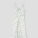 8 seconds Sleeveless Pattern Print Dress — Ivory