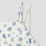 8 seconds Sleeveless Pattern Print Dress — Ivory