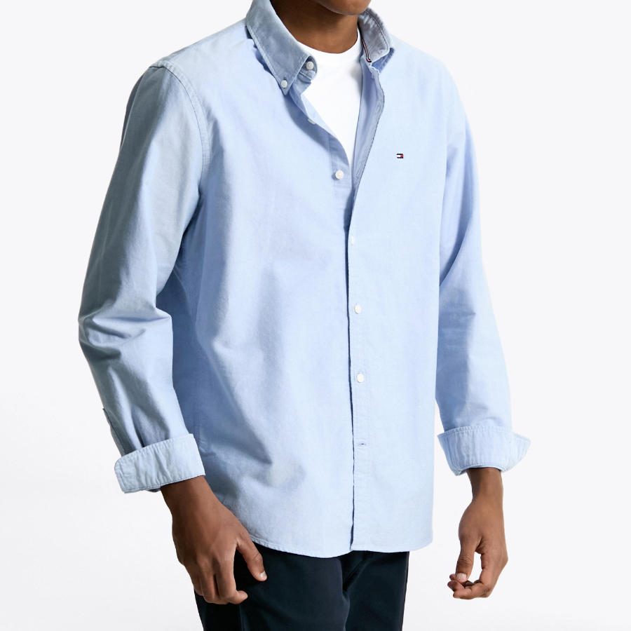 TOMMY HILFIGER [Official Headquarters] [Asian Regular Fit] Heritage Oxford Shirt (T12F0WSH02CMT20GY)