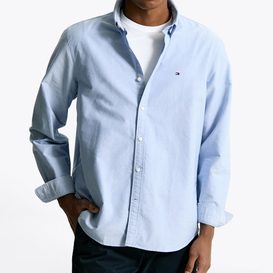 TOMMY HILFIGER [Official Headquarters] [Asian Regular Fit] Heritage Oxford Shirt (T12F0WSH02CMT20GY)