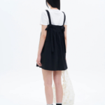 8 seconds Back Ribbon Mini Dress — Black
