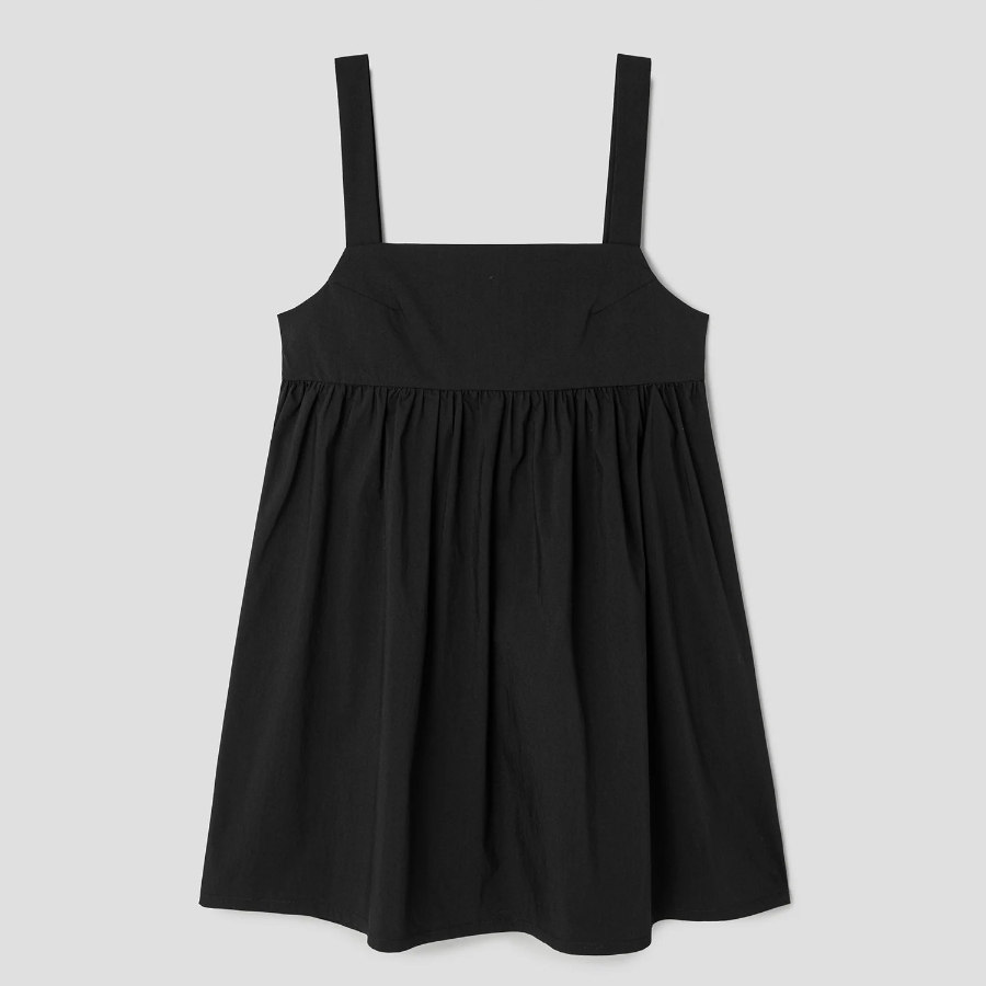 8 seconds Back Ribbon Mini Dress — Black