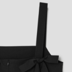 8 seconds Back Ribbon Mini Dress — Black