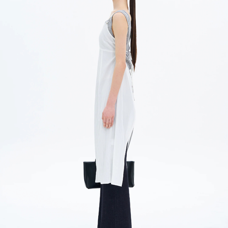 8 seconds Sheer Dress — White