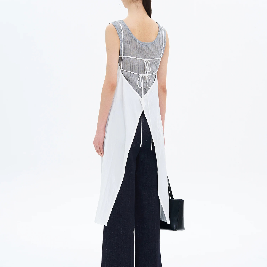 8 seconds Sheer Dress — White