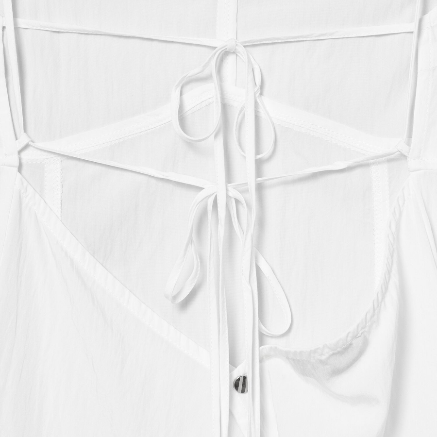 8 seconds Sheer Dress — White