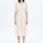 8 seconds Lace Long Dress — Ivory