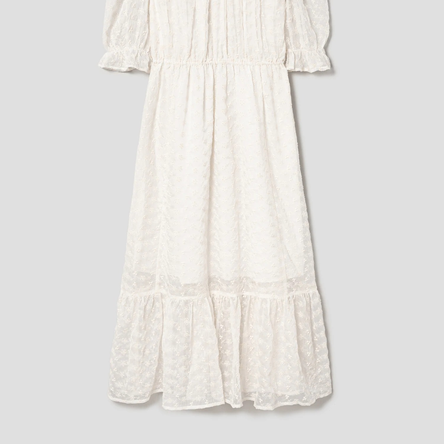 8 seconds Lace Long Dress — Ivory
