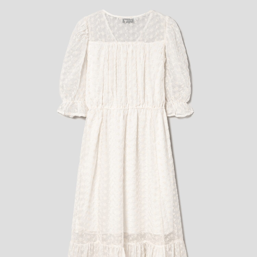 8 seconds Lace Long Dress — Ivory