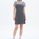 8 seconds Grey Mini Dress — Ash