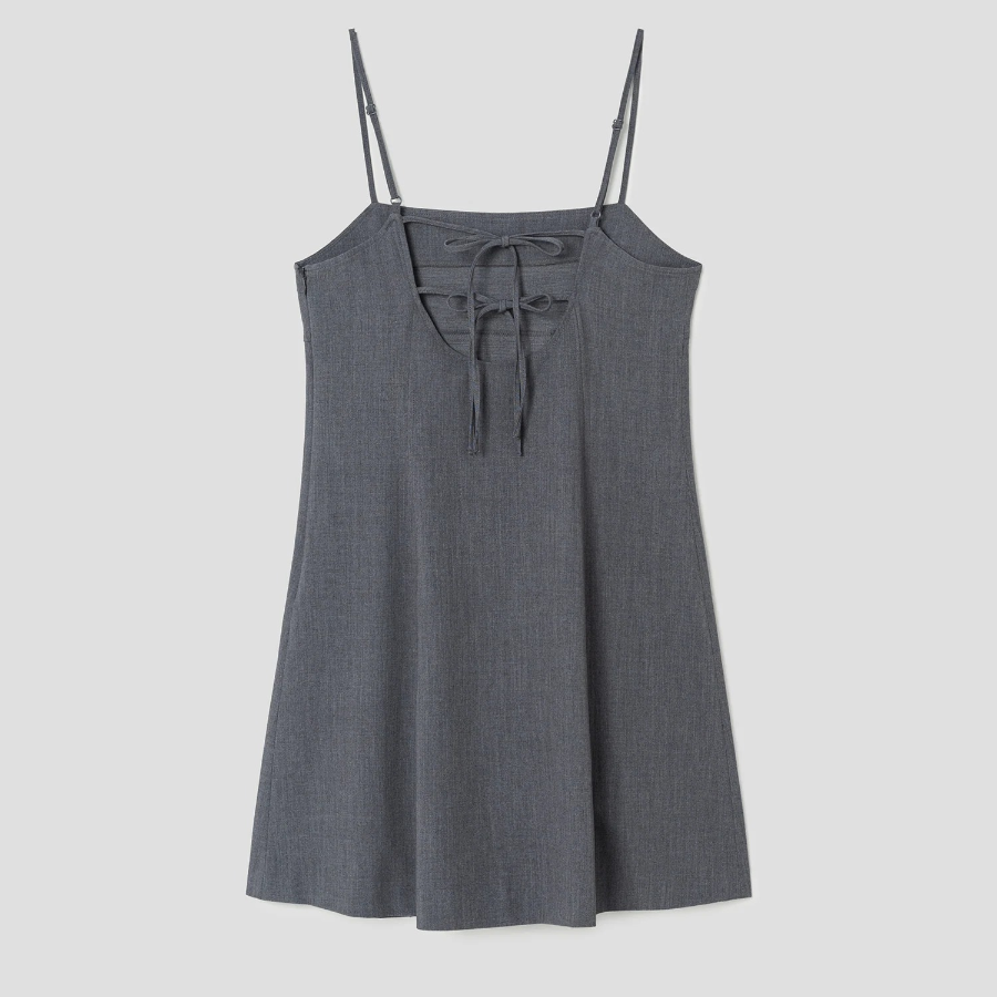 8 seconds Grey Mini Dress — Ash