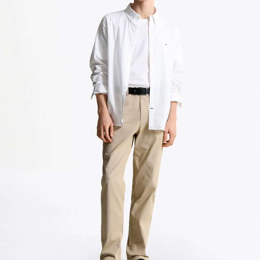 TOMMY HILFIGER [Official Headquarters] [Asian Regular Fit] Flex Oxford Shirt (T12F0WSH130MT2YBR)