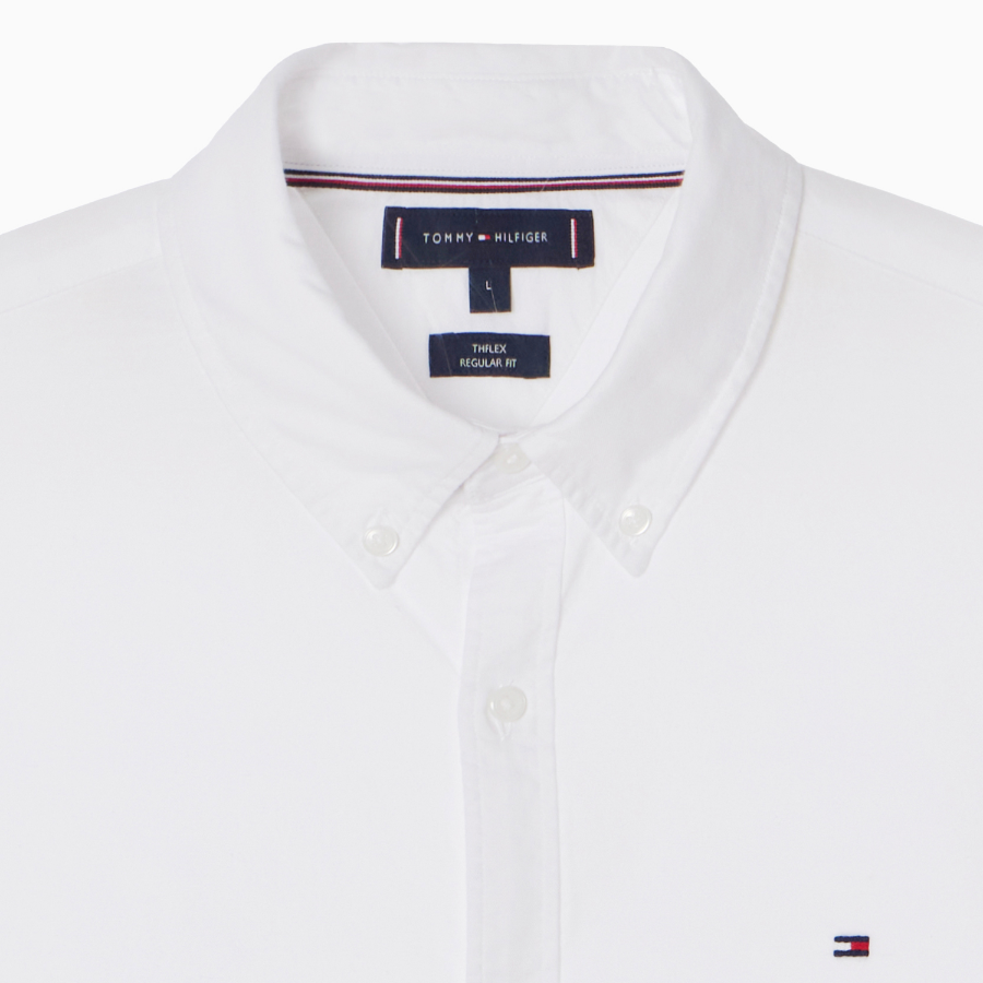 TOMMY HILFIGER [Official Headquarters] [Asian Regular Fit] Flex Oxford Shirt (T12F0WSH130MT2YBR)
