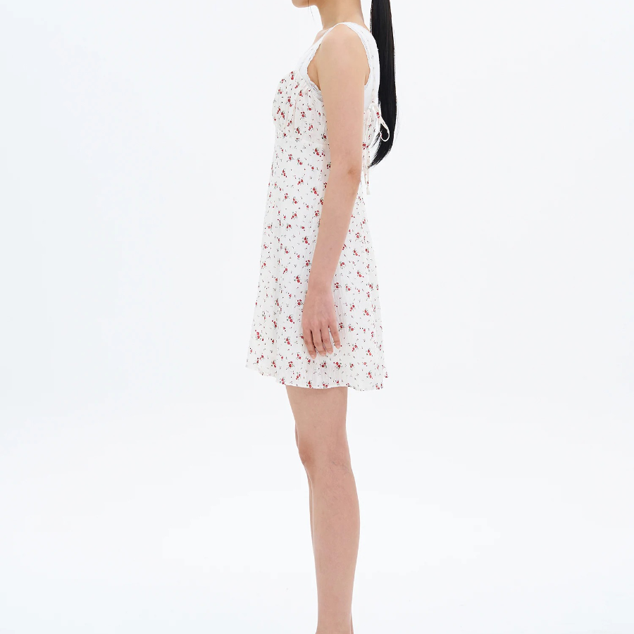 8 seconds Print Dress — Ivory