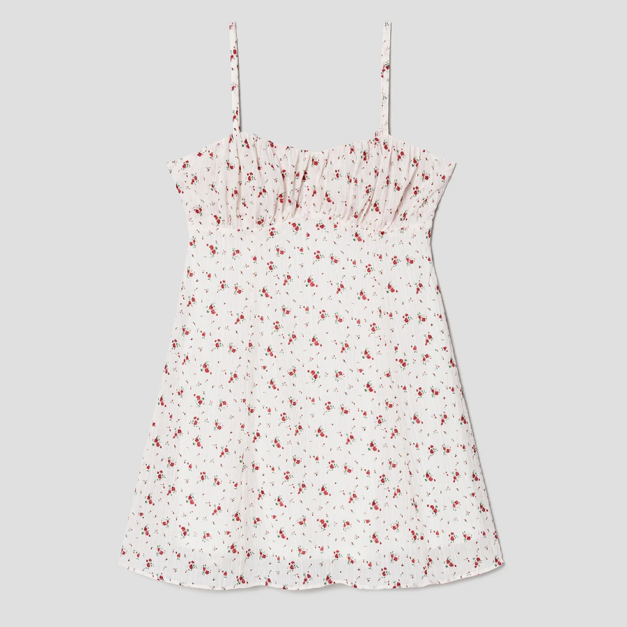 8 seconds Print Dress — Ivory