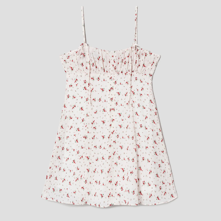 8 seconds Print Dress — Ivory