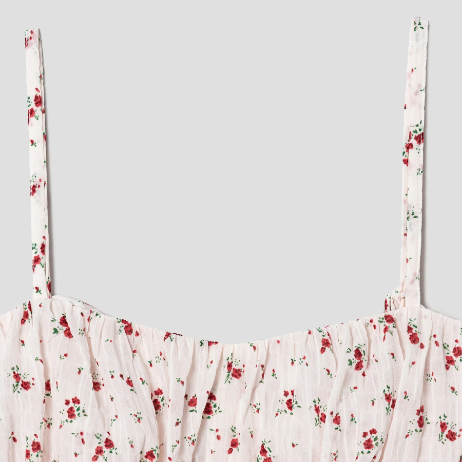 8 seconds Print Dress — Ivory