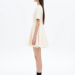 8 seconds Flare Mini Dress — Beige