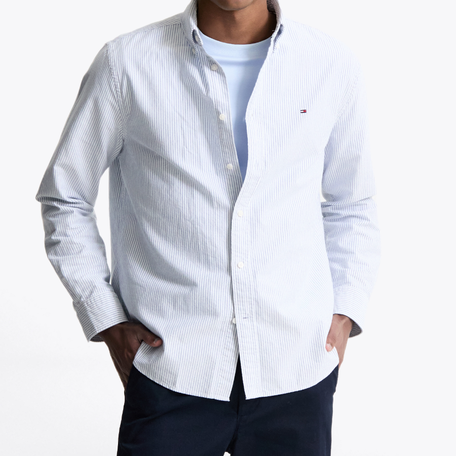TOMMY HILFIGER [Official Headquarters] [Regular Fit] Heritage Stripe Shirt (T12F0WSH060MT10A8)