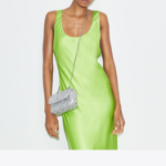 TORY BURCH Kira Woven Mini Flap Bag – Silver