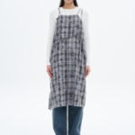 8 seconds Vintage Check Layered Dress — Blue