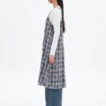 8 seconds Vintage Check Layered Dress — Blue