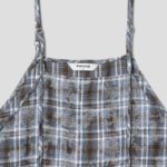 8 seconds Vintage Check Layered Dress — Blue