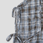 8 seconds Vintage Check Layered Dress — Blue