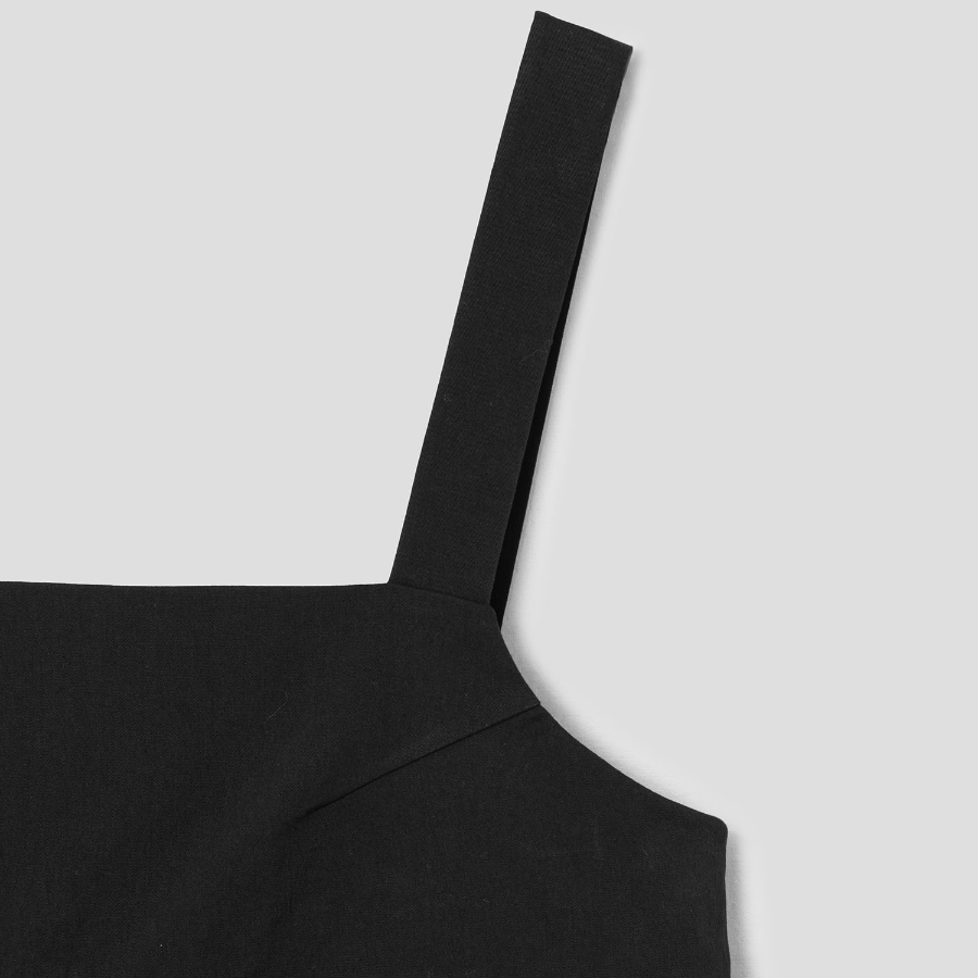 8 seconds Black Mini Dress — Black